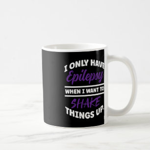 Epileptic Warrior and Purple Ribbon  Epilepsy Awar Coffee Mug