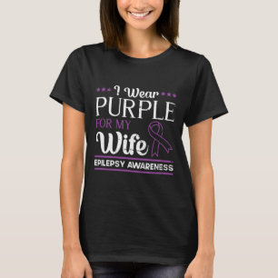 Epileptic Warrior and Purple Ribbon Epilepsy Awar T-Shirt