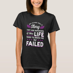 Epileptic Warrior & Purple Ribbon Epilepsy Awarene T-Shirt
