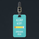 Epinephrine Allergy Alert Tag for Medical Kit<br><div class="desc">"Epinephrine inside",  allergy alert tag. Helps alert others of a food allergy. Customise with name or other text.  Attach to backpacks or medical bags to alert that an epinephrine device is inside the bag.  Designs by Lil Allergy Advocates www.lilallergyadvocates.com</div>