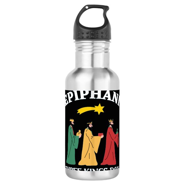 Epiphani Three Kings Day 710 Ml Water Bottle (Front)