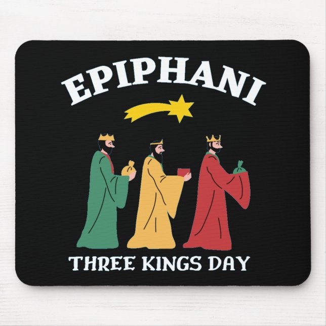 Epiphani Three Kings Day Mouse Mat (Front)