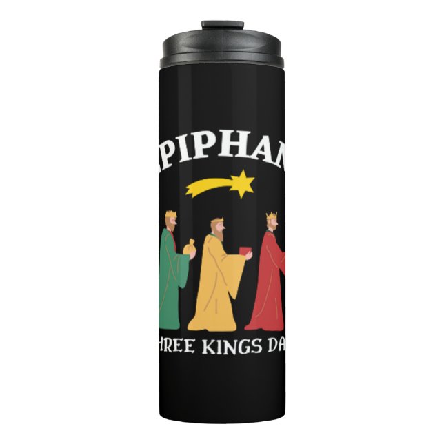 Epiphani Three Kings Day Thermal Tumbler (Front)