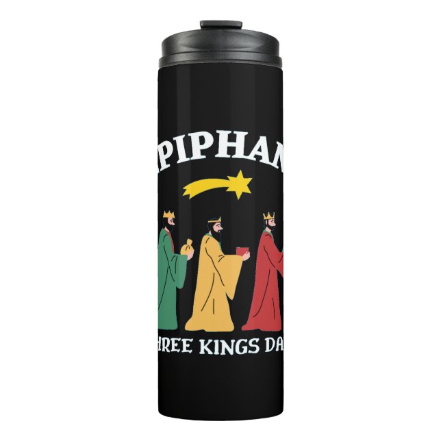 Epiphani Three Kings Day Thermal Tumbler (Front)