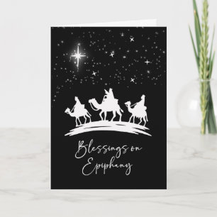 Epiphany Blessings Three Kings Following Star Card