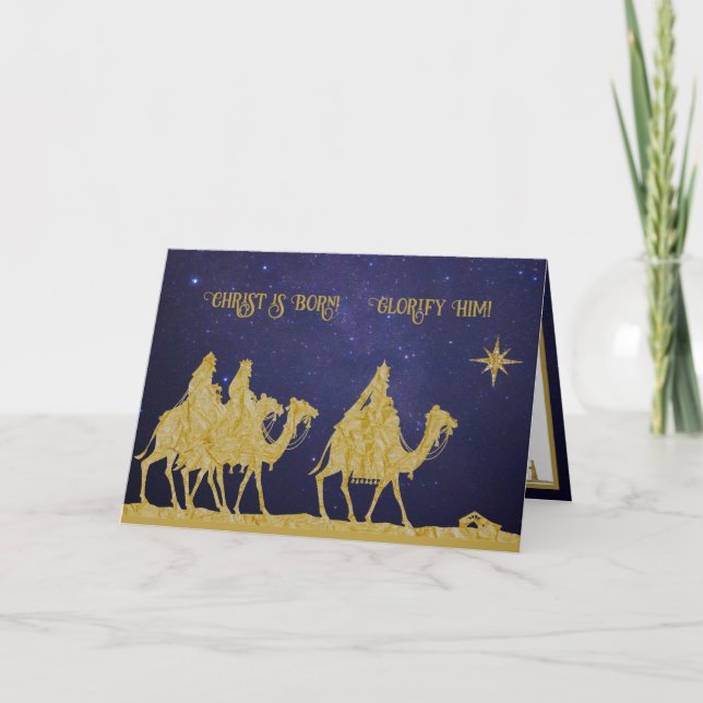 Epiphany Feast of Three Kings Byzantine Catholic  Card (Front)