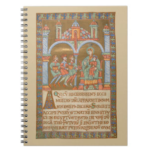 Epiphany Three Kings Christmas Mediaeval Manuscrip Notebook