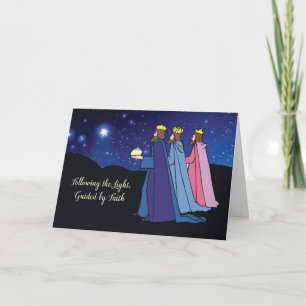 Epiphany Three Kings Robed in Splendor with Gifts  Card