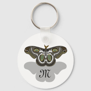 Epiphora Mythimnia Moth Key Ring
