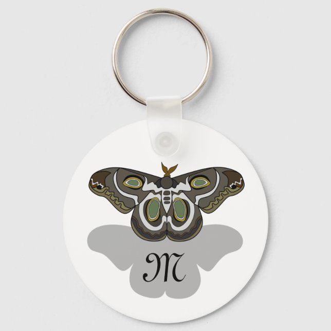 Epiphora Mythimnia Moth Key Ring (Front)