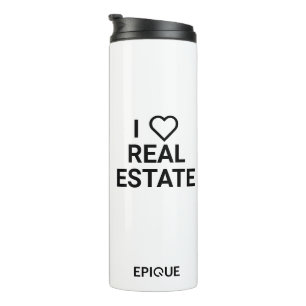 Epique I Heart Real Estate Coffee Tumbler