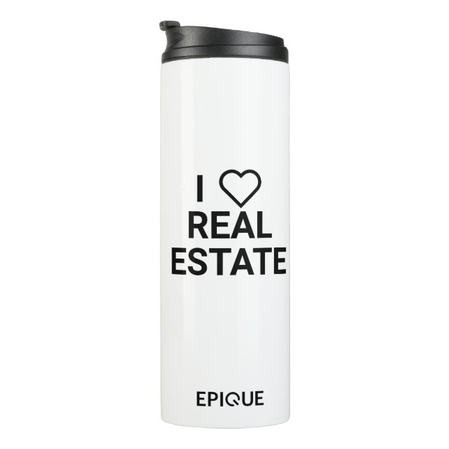 Epique I Heart Real Estate Coffee Tumbler (Rotated Right)
