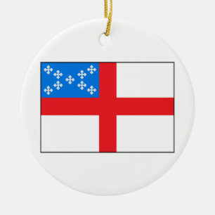 Episcopal Flag Ceramic Tree Decoration