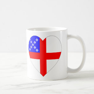 Episcopal Flag Heart Coffee Mug