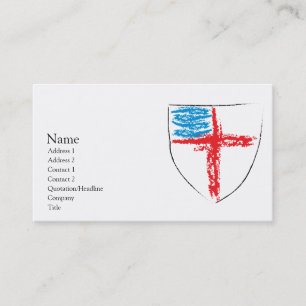 Episcopal Shield Business Card