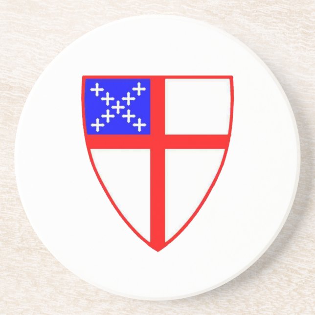 Episcopal Shield Coaster (Front)