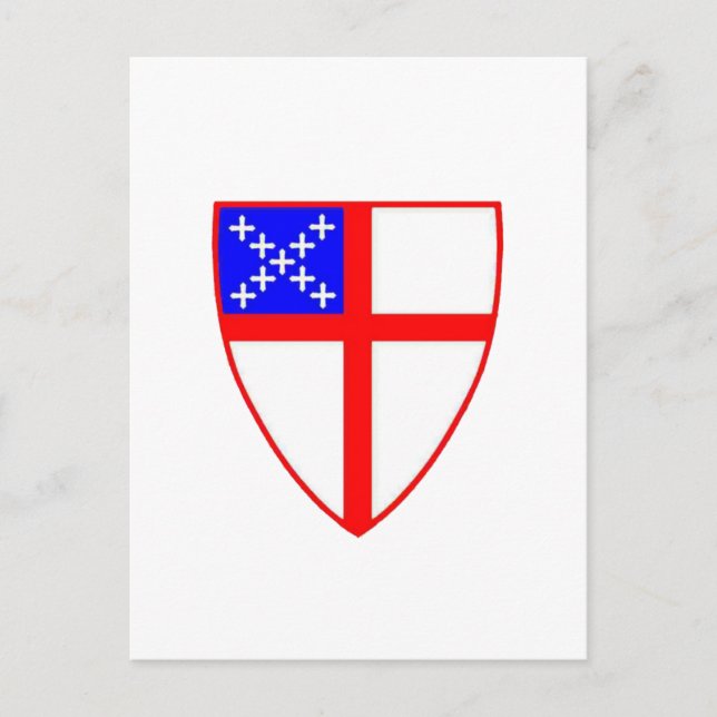 Episcopal Shield Postcard (Front)