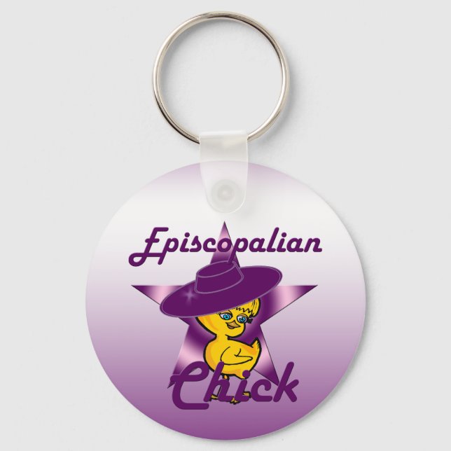 Episcopalian Chick #9 Key Ring (Front)