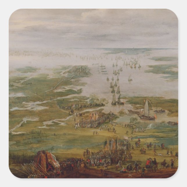 Episode from the Dutch Wars Square Sticker (Front)