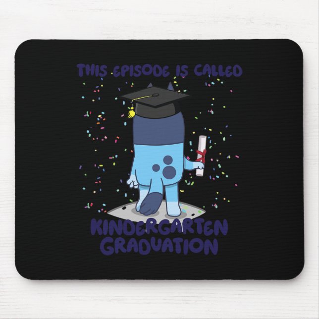 Episode Is Called Kindergarten Graduation Cute Kid Mouse Mat (Front)