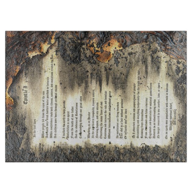 Epistle I Cutting Board (Front)