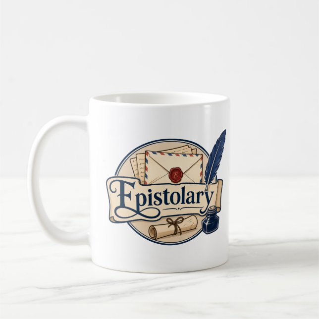 Epistolary Coffee Mug (Left)