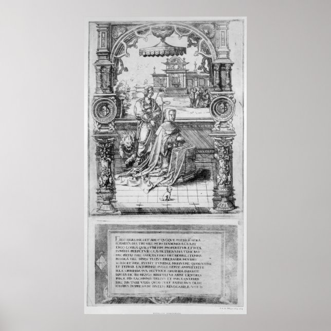 Epitaph of Margaret of Austria Poster (Front)