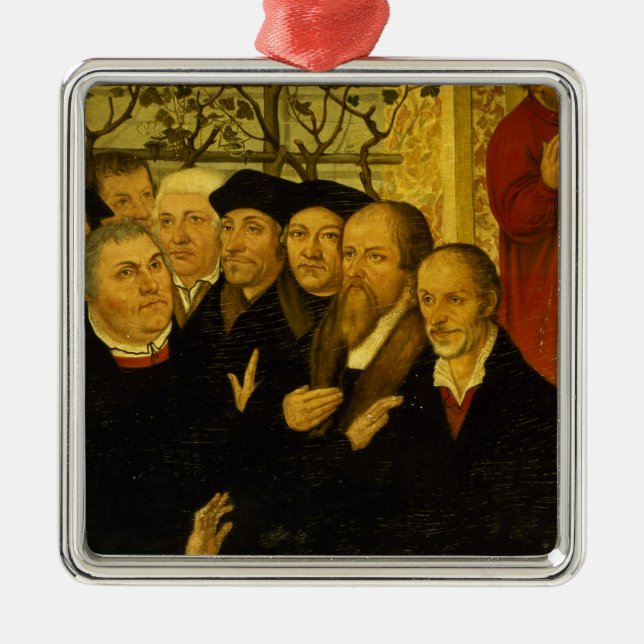 Epitaph of Meienburg's Mayor Metal Tree Decoration (Front)