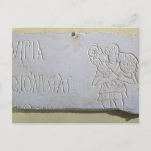 Epitaph with a relief of the Good Shepherd Postcard