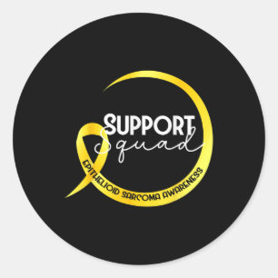 Epithelioid Sarcoma Awareness Yellow Ribbon Suppor Classic Round Sticker