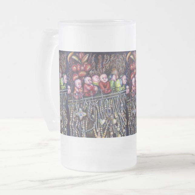 Epitomise Frosted Glass Beer Mug (Front Left)