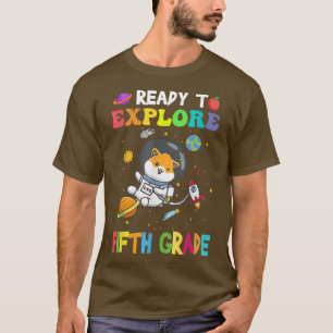 Eplore Fifth Grade Back To School Astronaut Space T-Shirt
