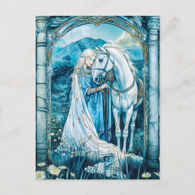 Epona  Celtic Goddess of Horses Postcard (Front)