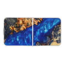 Epoxy-like design, fake epoxy and wood table 