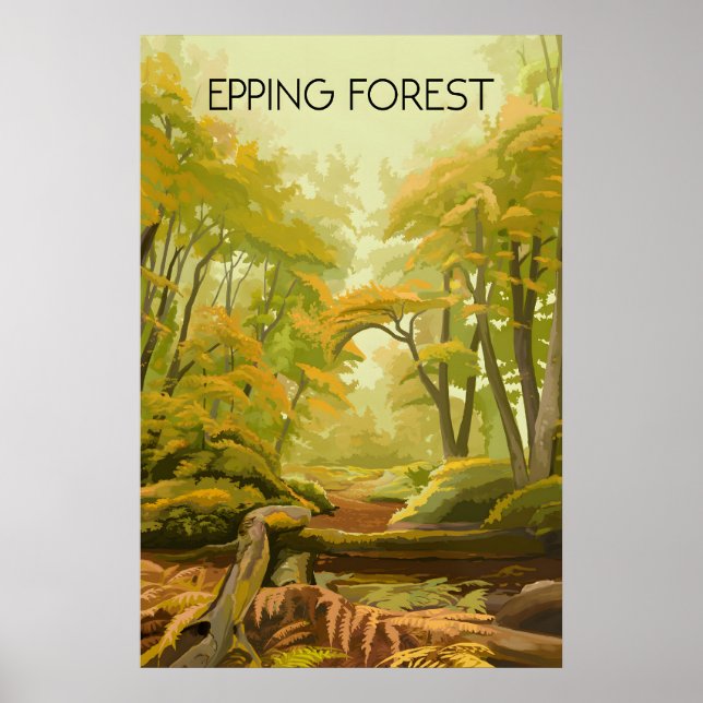 Epping Forest Travel Poster (Front)