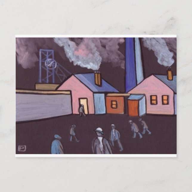 EPPLETON DURHAM COLLIERY LAMP ROOM POSTCARD (Front)