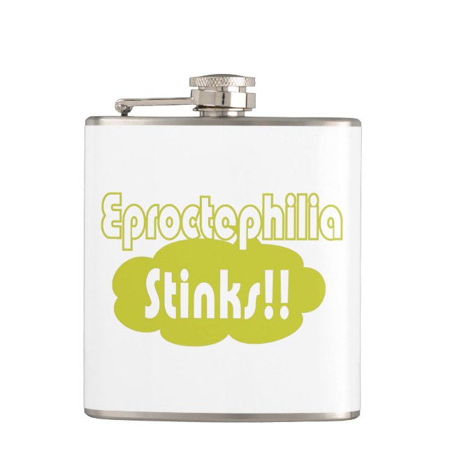 Eproctophilia Stinks!! Hip Flask (Front)