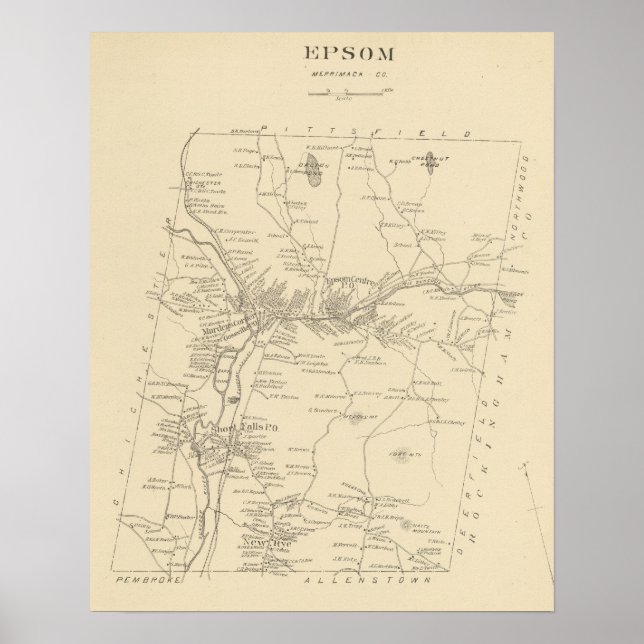 Epsom, Merrimack Co Poster (Front)