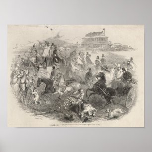 Epsom Races, 'Derby Day': Leaving the Course Poster