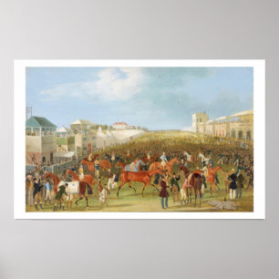 Epsom Races: The Race Over (oil on canvas) Poster
