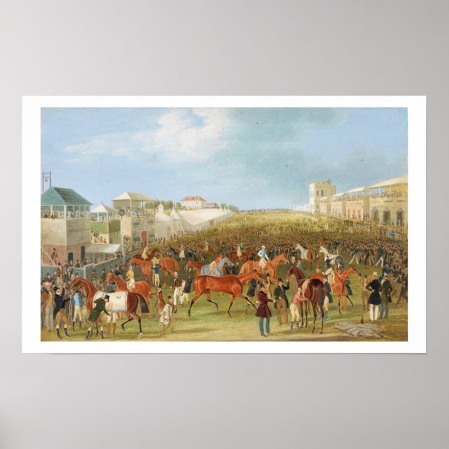 Epsom Races: The Race Over (oil on canvas) Poster (Front)