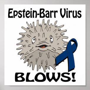 Epstein-Barr Virus Blows Awareness Design Poster