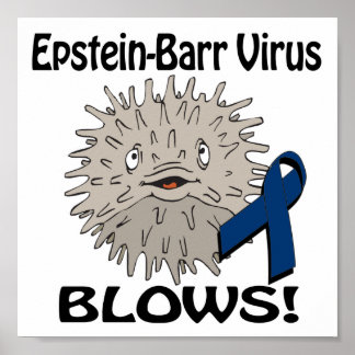 Epstein-Barr Virus Blows Awareness Design Poster