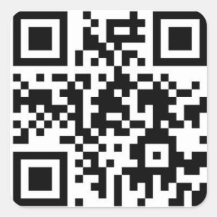 Epstein Trump Grand Jury Testimony QR Code Square Sticker