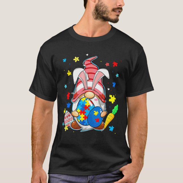 Ept Understand Love Gnome Autism Awareness Easter  T-Shirt (Front)