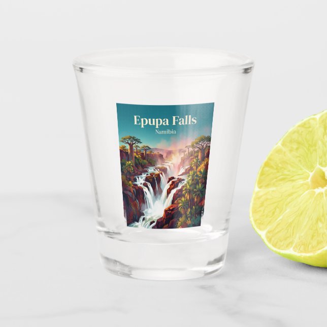 Epupa Falls Namibia Shot Glass (Front)