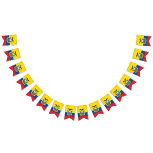 Equador flag bunting banner