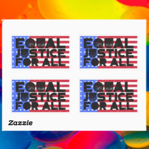 Equal Justice For All – American Flag Stickers