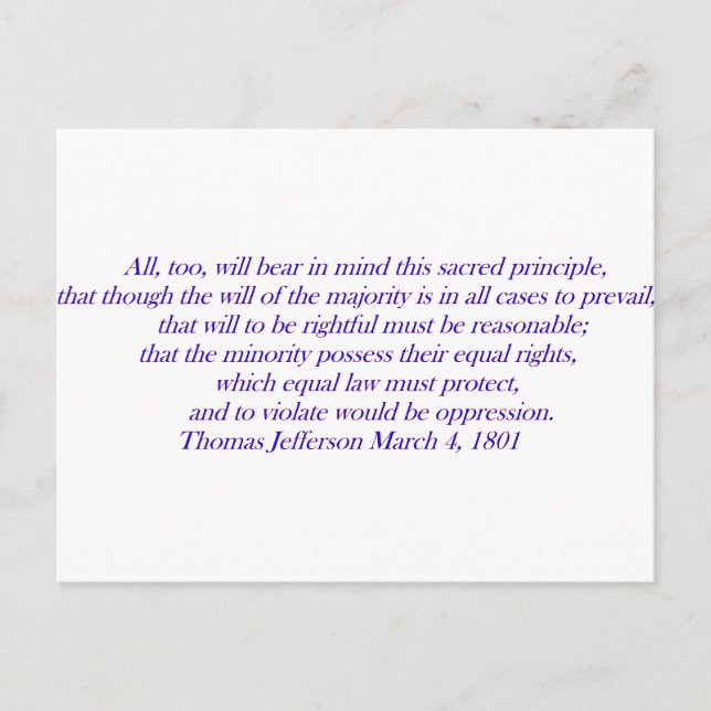 Equal law must protect.... postcard (Front)