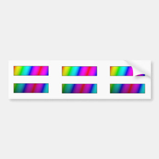 Equal. Period. THREE rainbow equality stickers. Bumper Sticker
